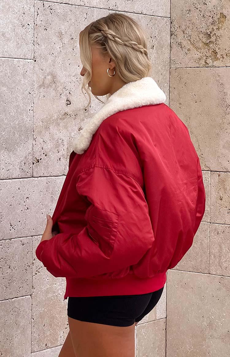 Lioness Carla Mulberry Puffer Jacket Product Image