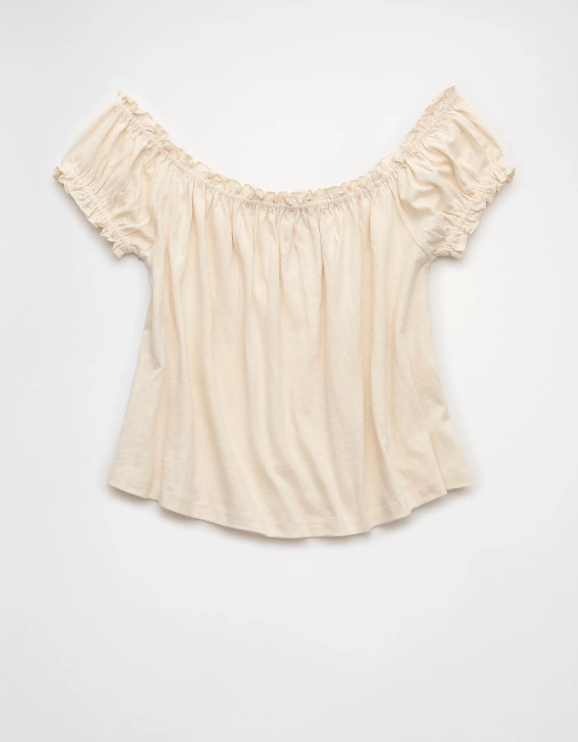 AE Sunchaser Knit Off The Shoulder Swing Top Product Image