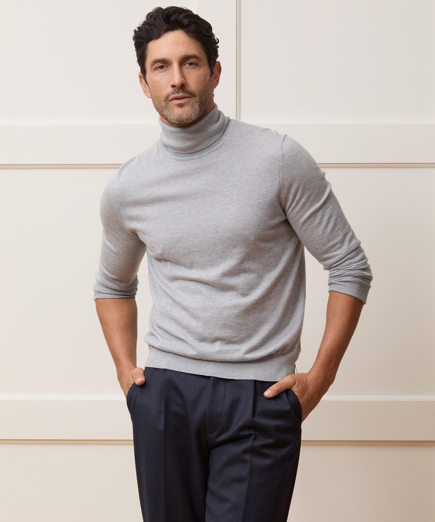 Silk-Cashmere Turtleneck Sweater Product Image