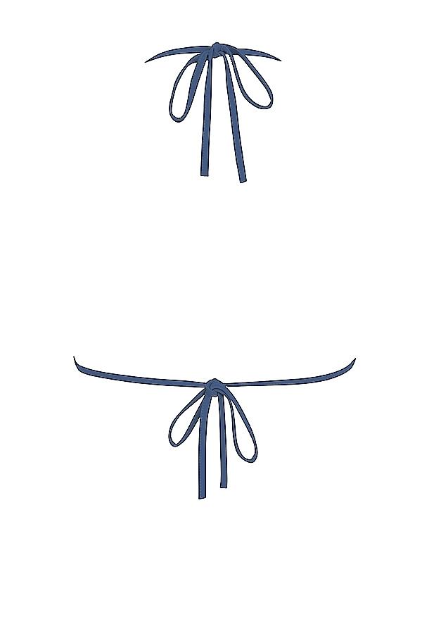 Santorini  deep blue tie side bikini bottom Product Image