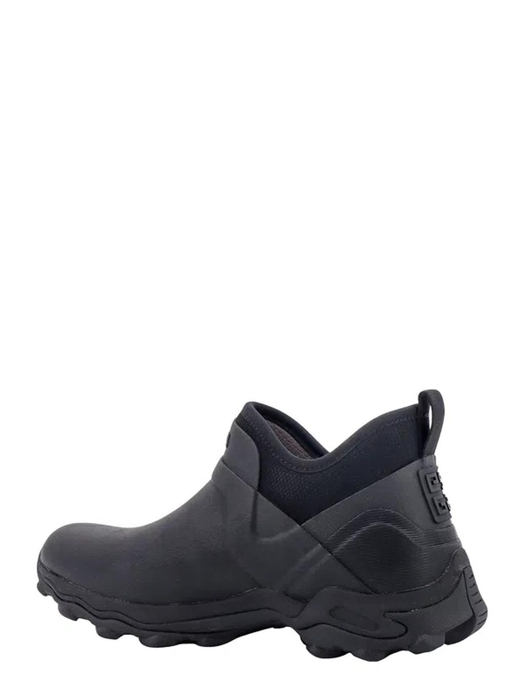 GIVENCHY Black Bogs Rubber Chelsea Boots In Multi Product Image