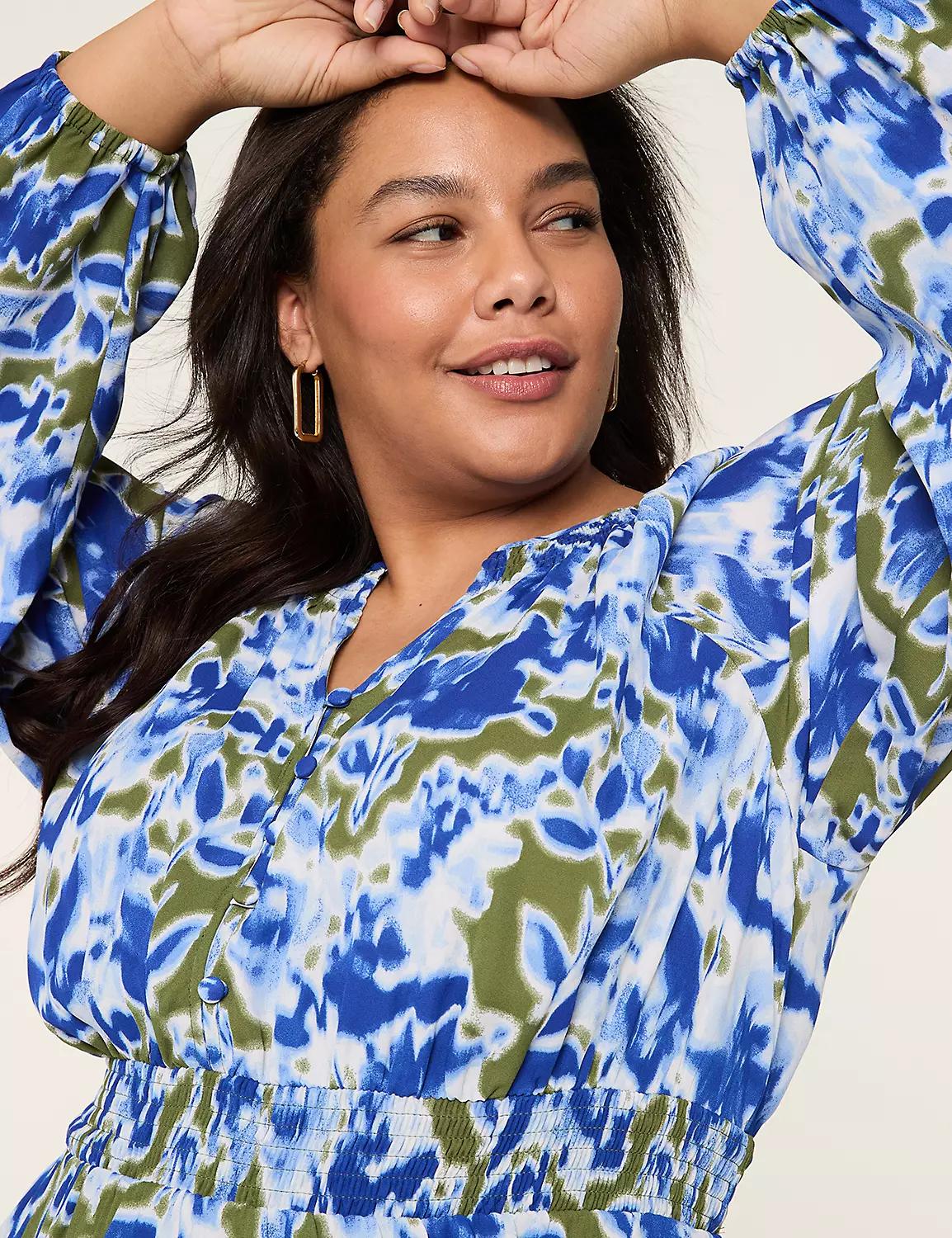 Smocked Neck & Waist Maxi Dress Product Image