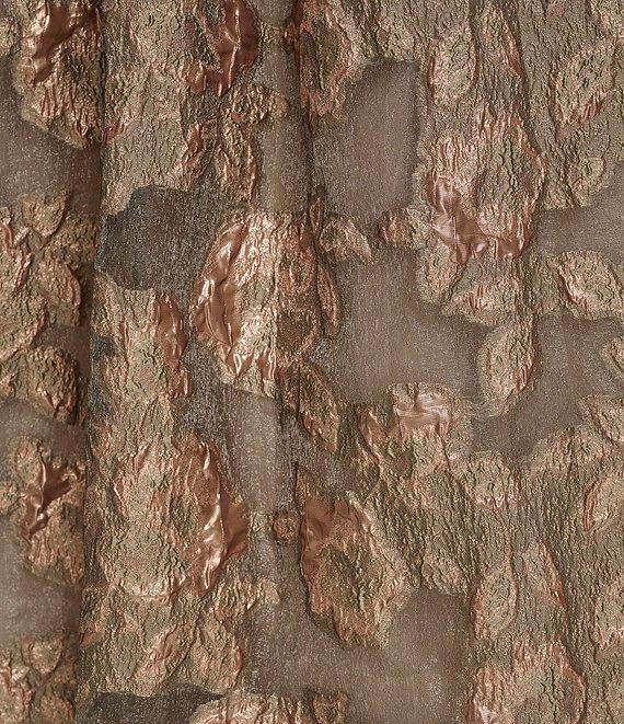 Donna Karan Sleeveless One Shoulder Jacquard Ball Gown Product Image