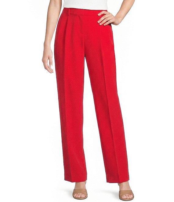 Gibson & Latimer Perfect Fit Woven High Rise Pleated Front Coordinating Suiting Wide Leg Trousers Product Image