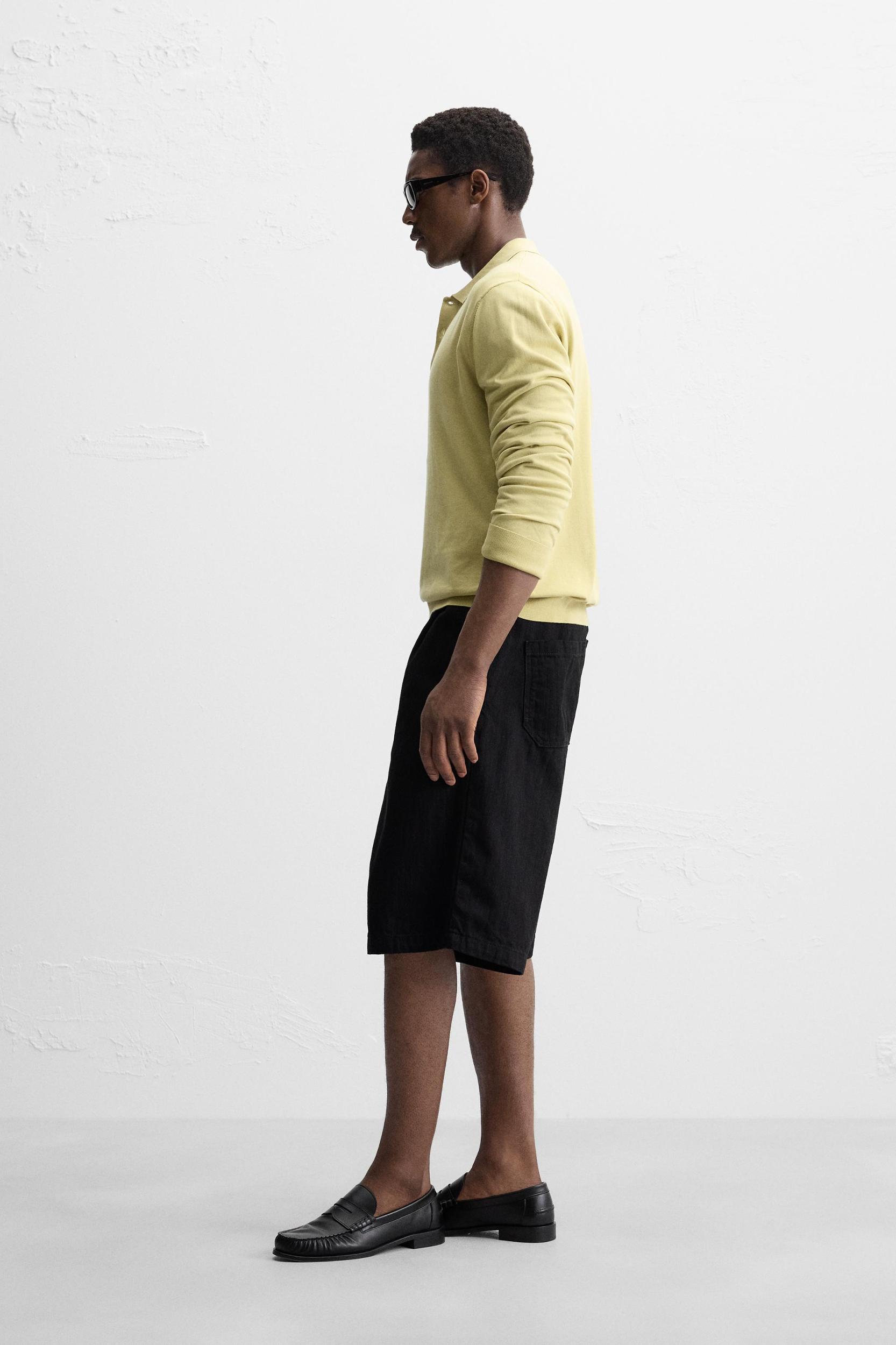 KNIT COTTON - LYOCELL POLO SHIRT Product Image