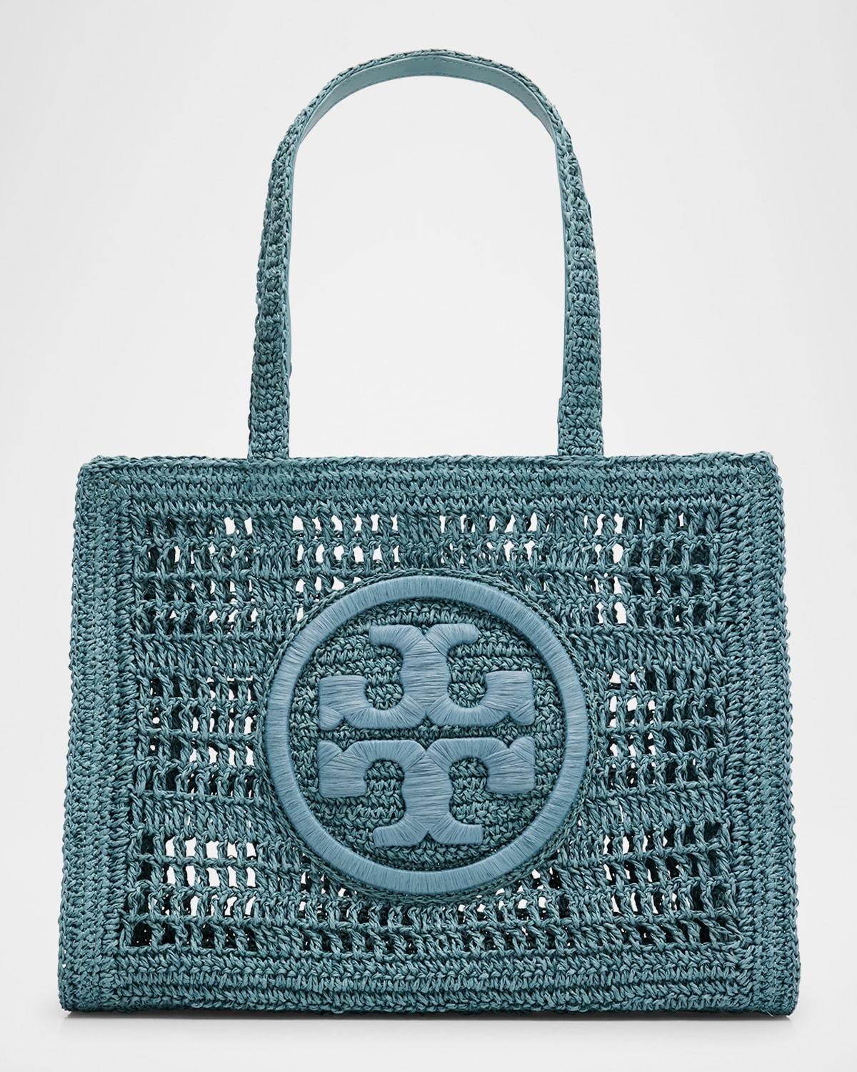 Womens Small Ella Crochet Straw Tote Bag Product Image