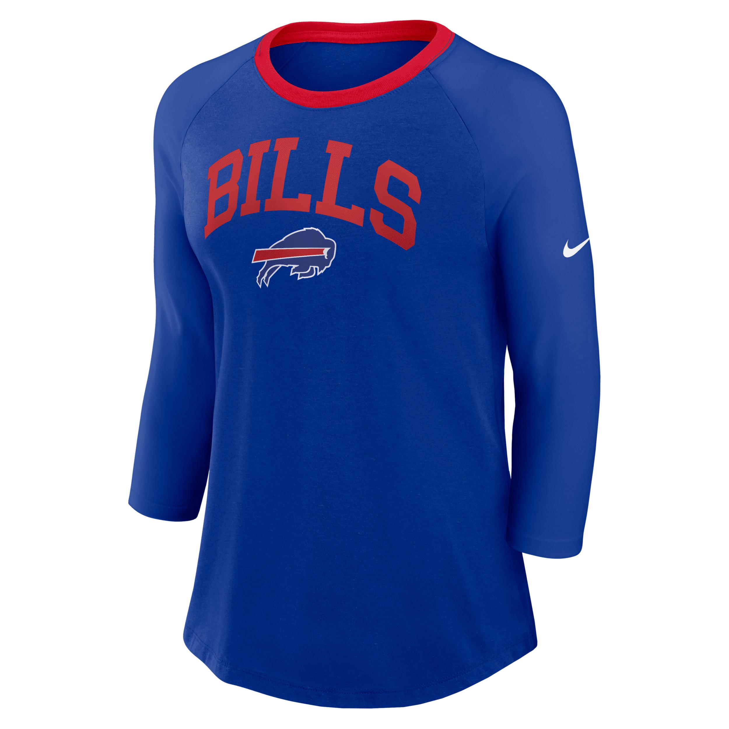 Buffalo Bills Nike Womens NFL 3/4-Sleeve T-Shirt | 01UE01PZ81-PVL Product Image