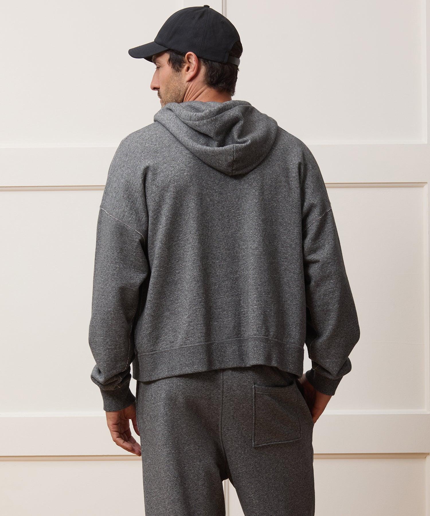 Relaxed Portuguese Terry Full-Zip Hoodie Product Image