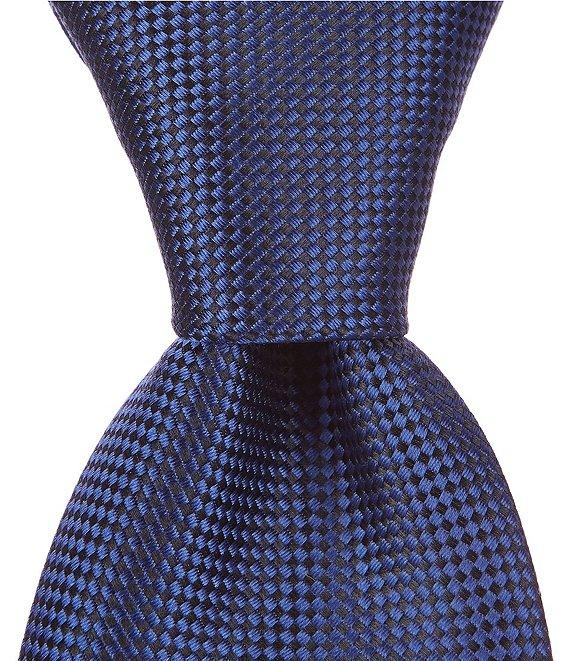 Cremieux Oxford Solid Traditional 3 1/4#double; Silk Tie Product Image