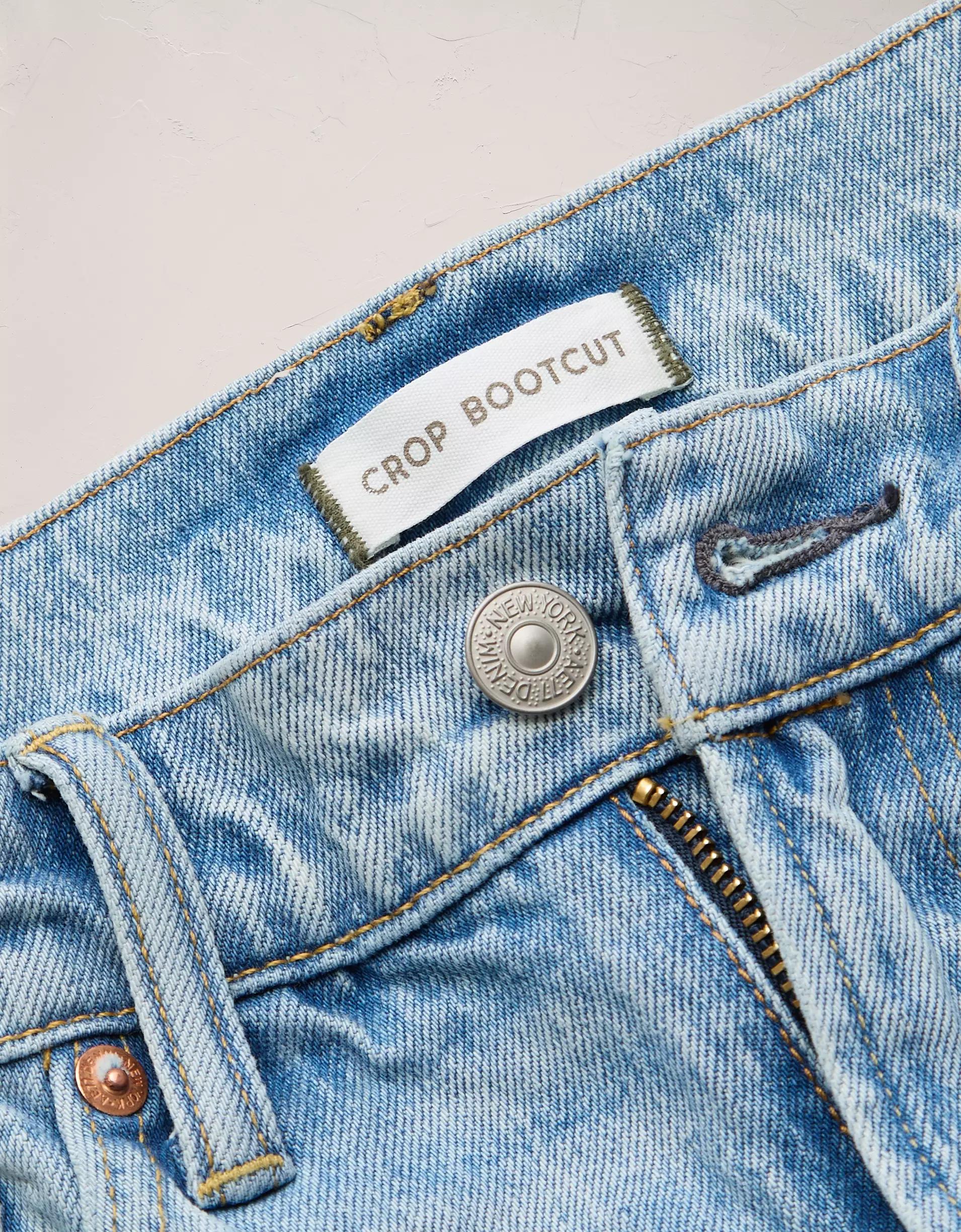 AE77 Premium Bootcut Crop Jean Product Image