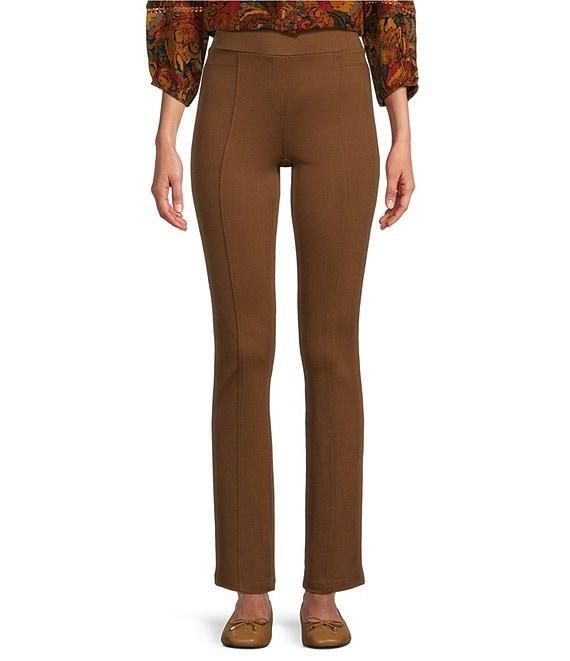 Intro Petite Size Bella Double Knit Boot Leg Pull-On Pants Product Image