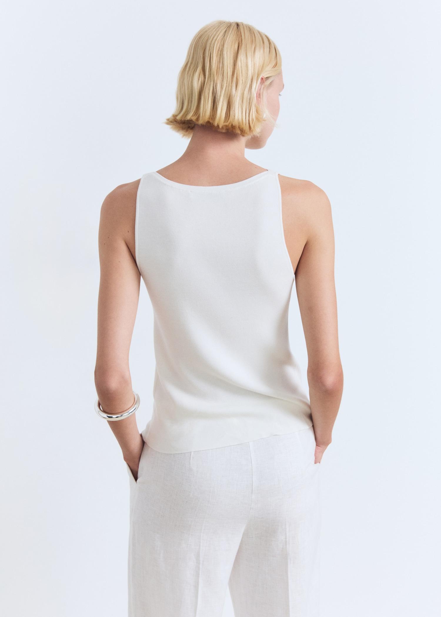 Fine-knit top - Women | MANGO USA Product Image