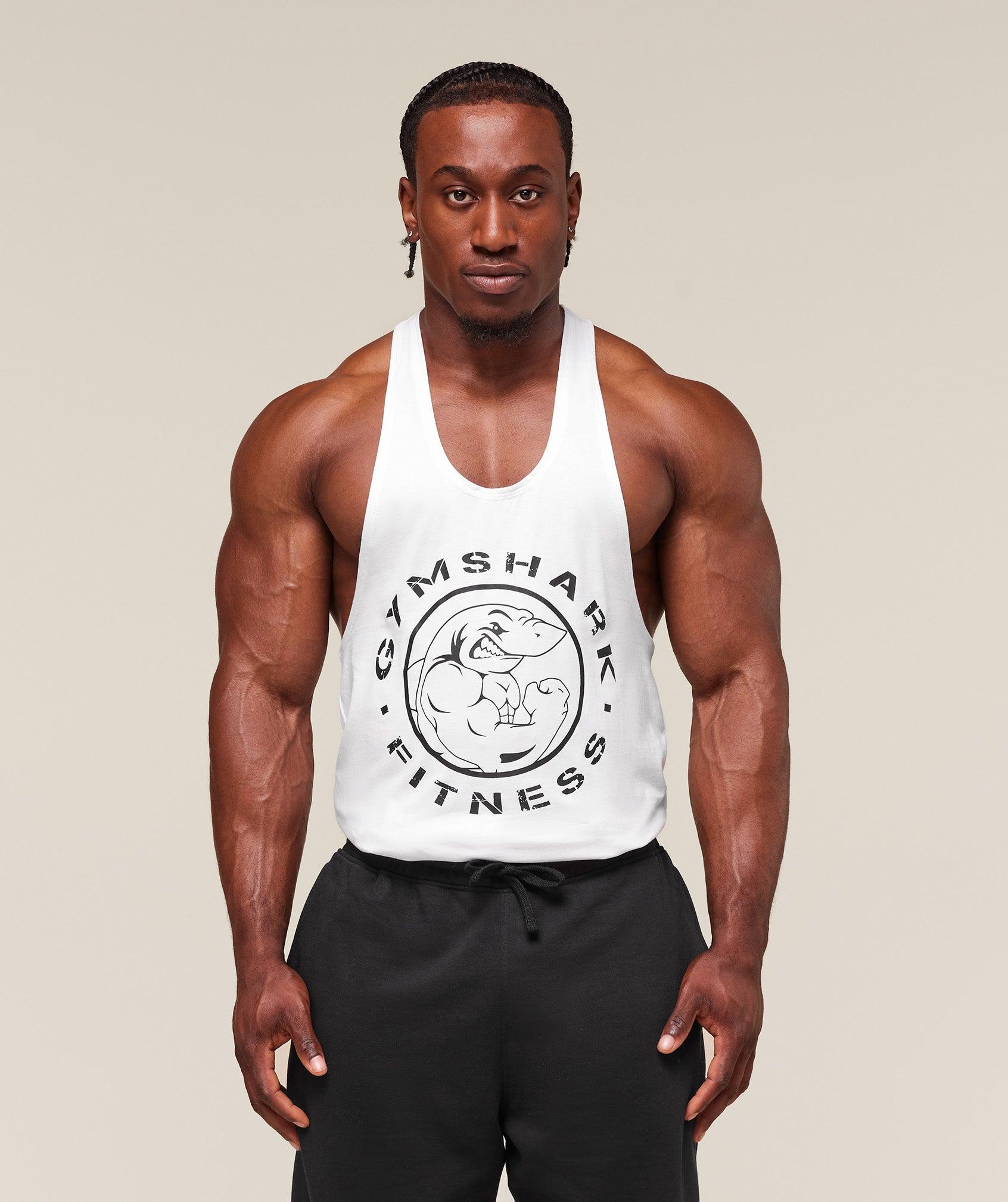 Gymshark Legacy Stringer - White Male Product Image