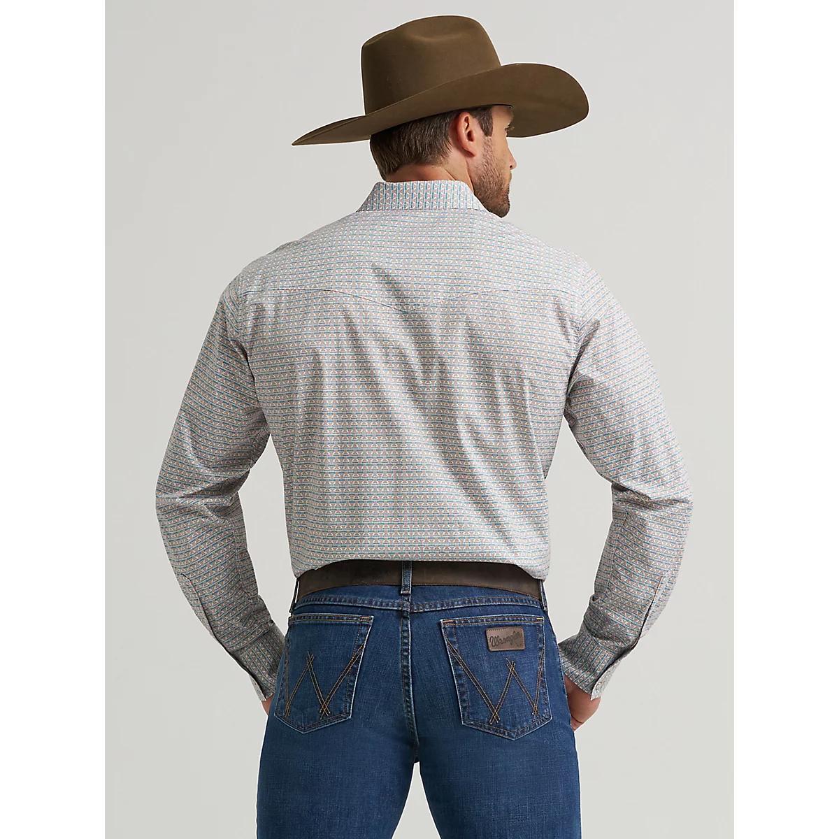 Men's 20X® Competition Advanced Comfort Long Sleeve Two Pocket Western Snap Shirt in Rustic T Product Image