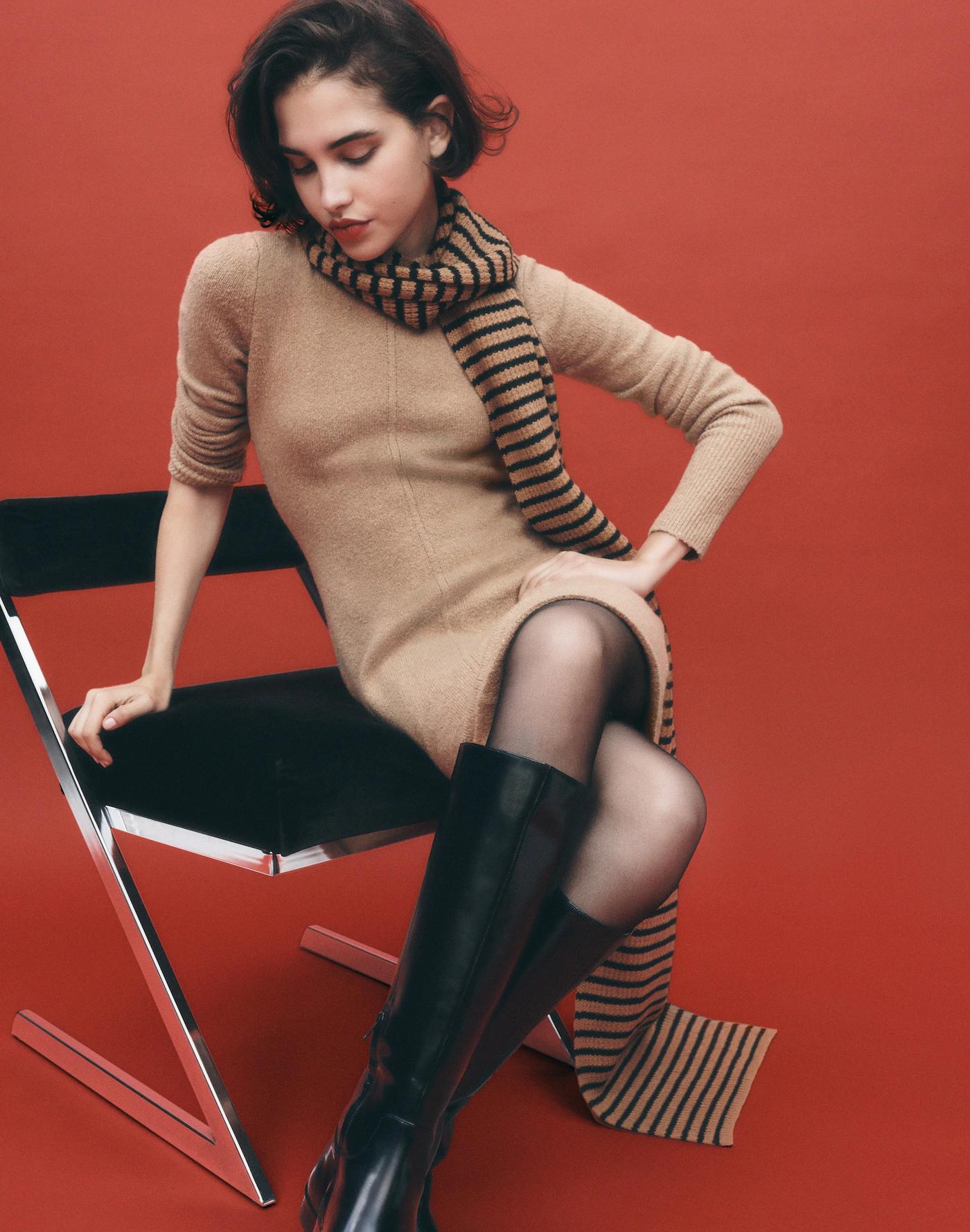 Sweater Mini Dress Product Image