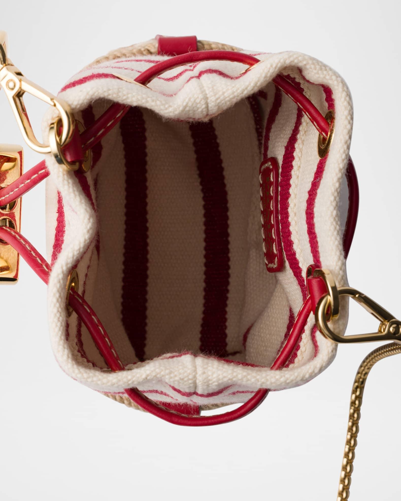 Stripe Fabric Mini-Pouch Crossbody Bag Product Image