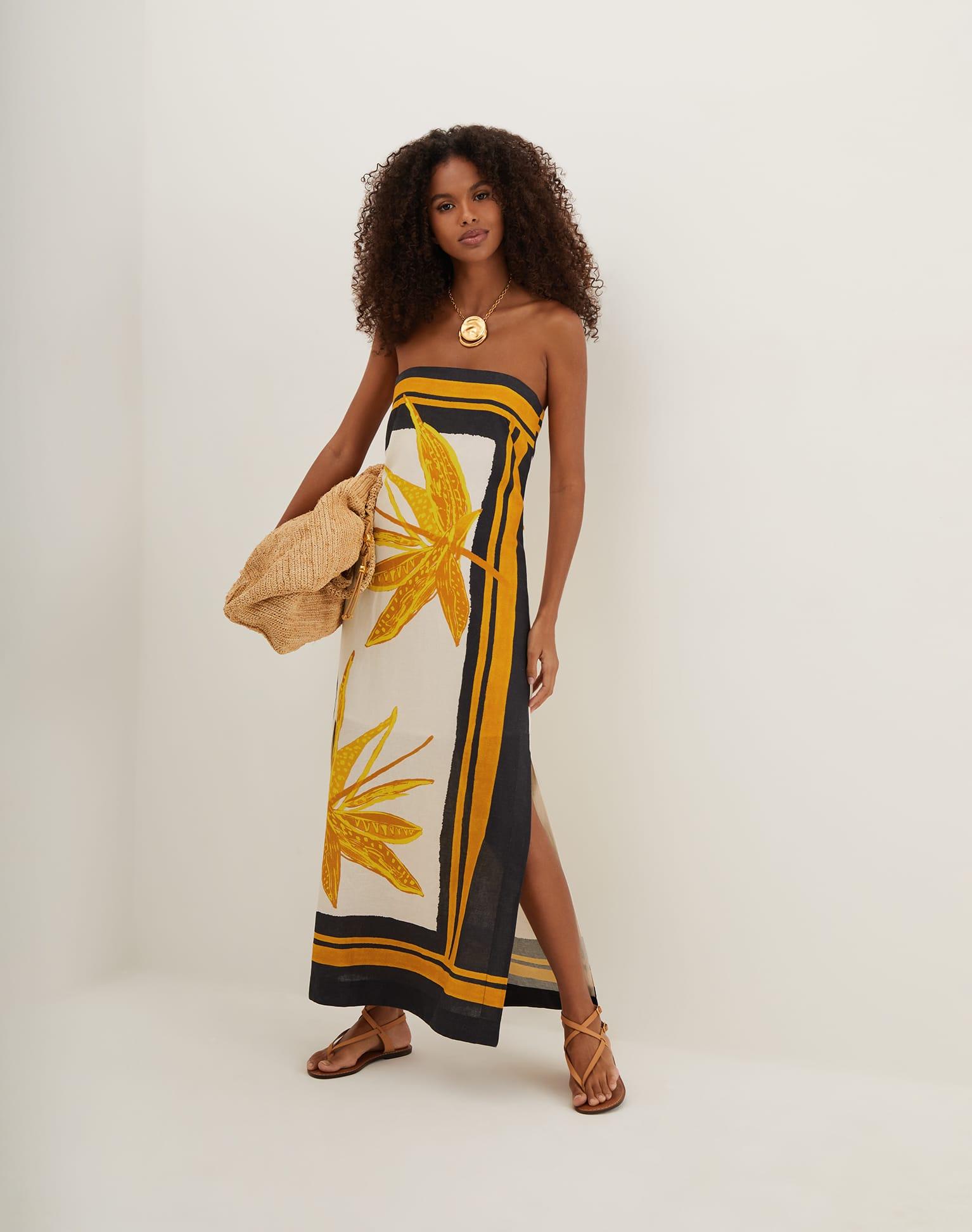 Penelope Long Dress - Tuscan Product Image