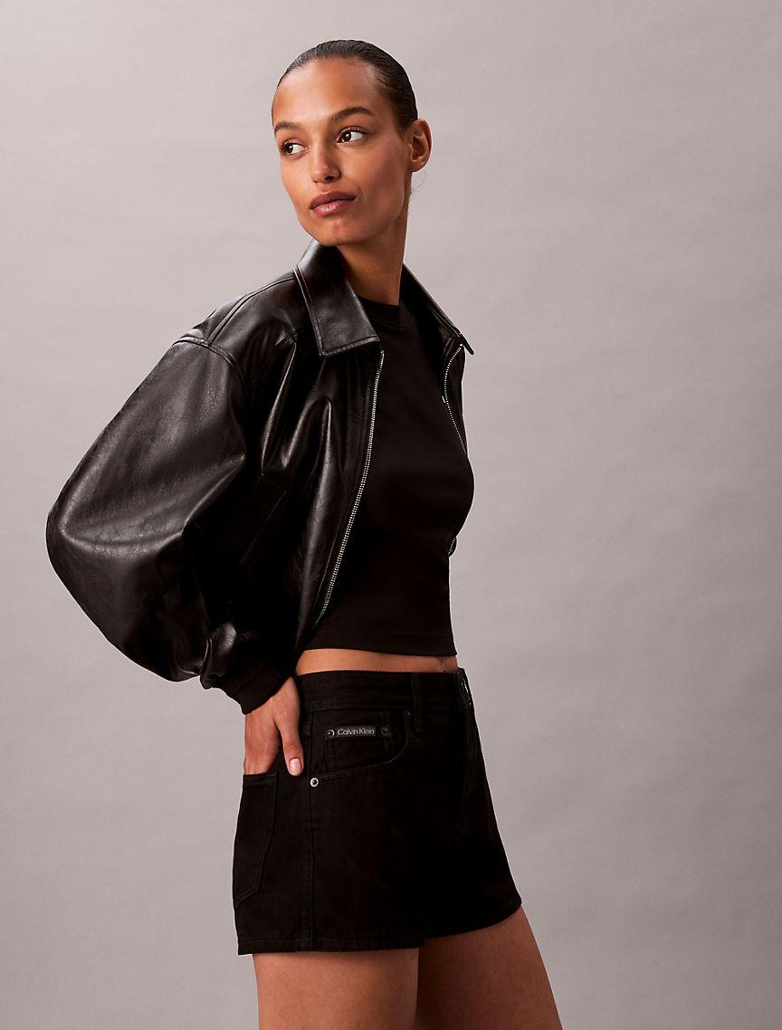 Denim Mini Shorts  Product Image