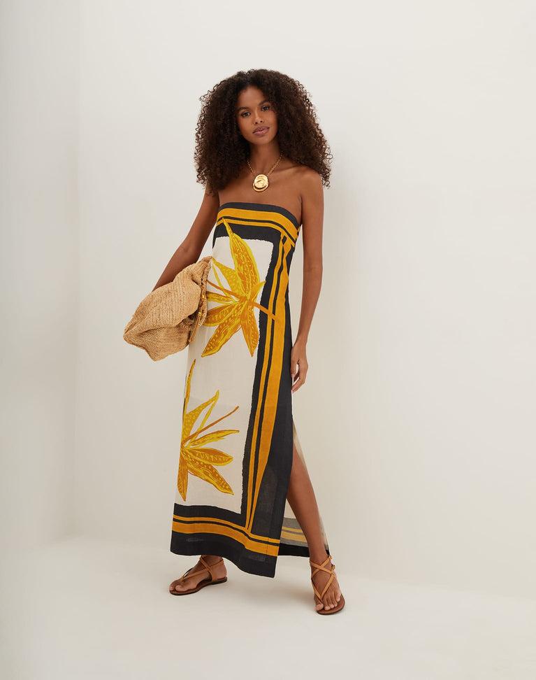 Penelope Long Dress - Tuscan Product Image