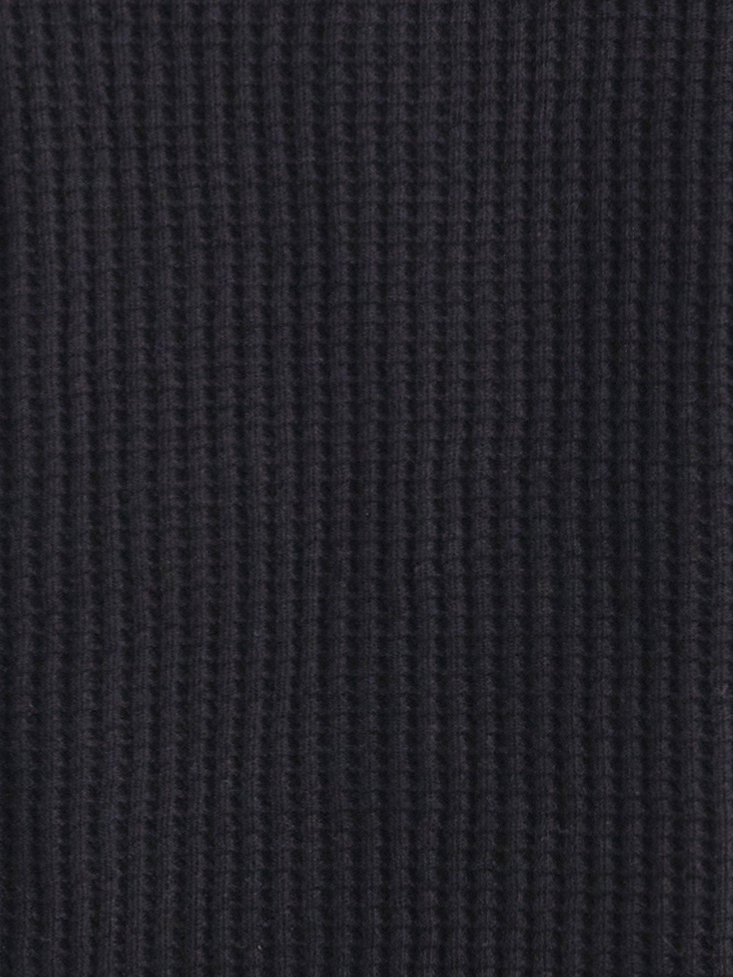Organic Waffle Cropped Henley Female Product Image