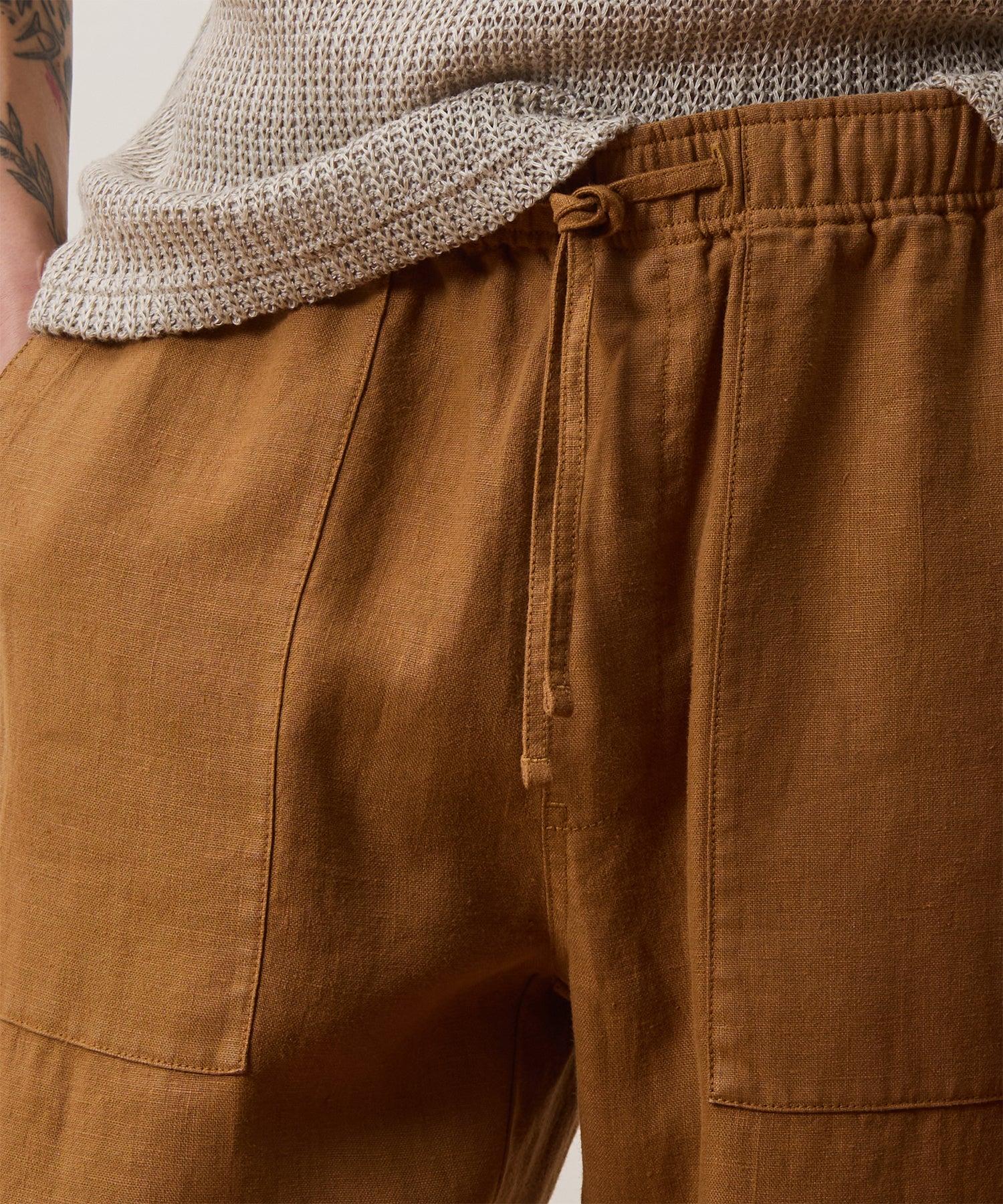 Straight Fit Linen Beach Pant Product Image