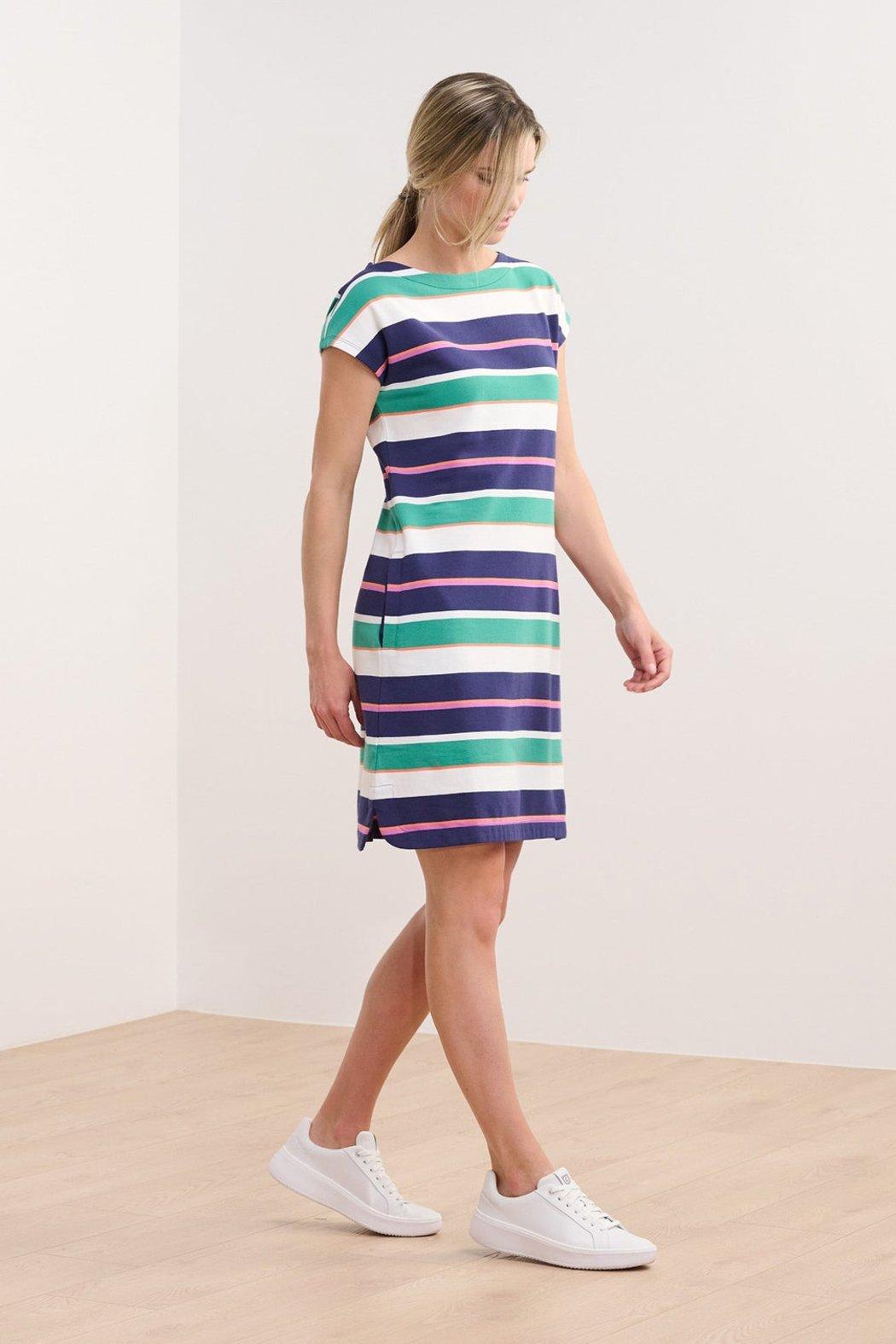 Capri Dress - SPRING SEA STRIPES Product Image