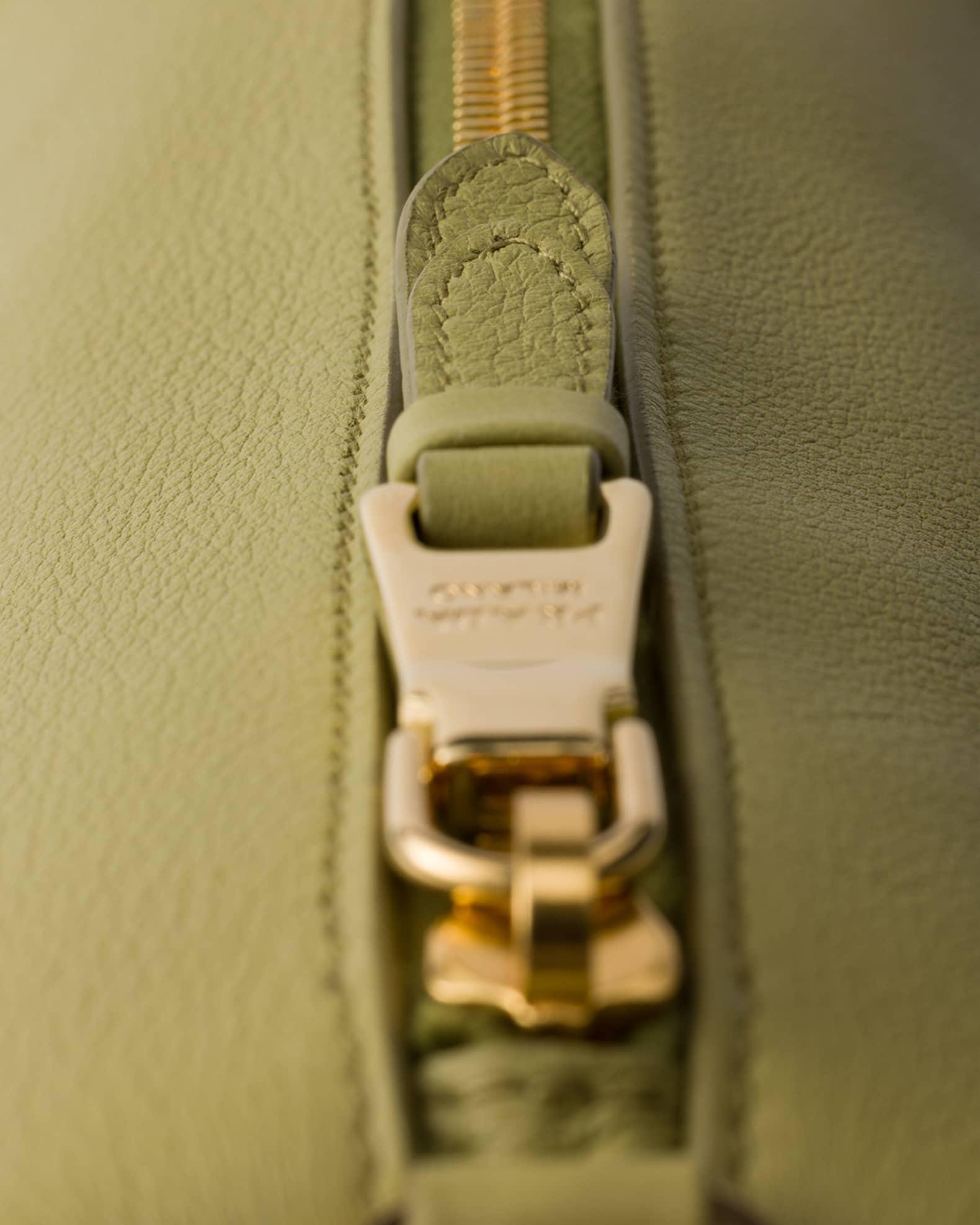 Rounded Calfskin Leather Pouch Bag Product Image