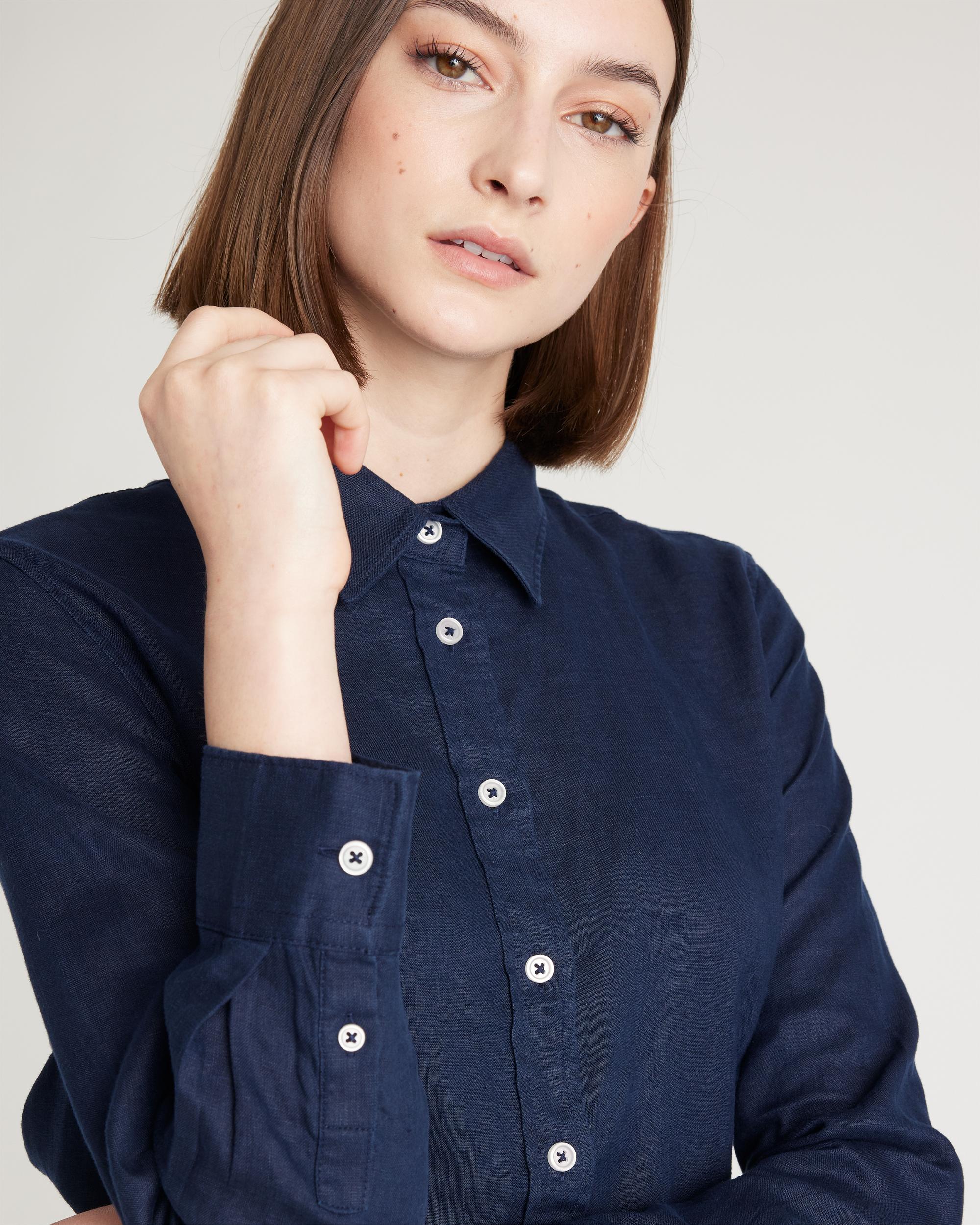 Quince | Women's 100% European Linen Long Sleeve Shirt Product Image