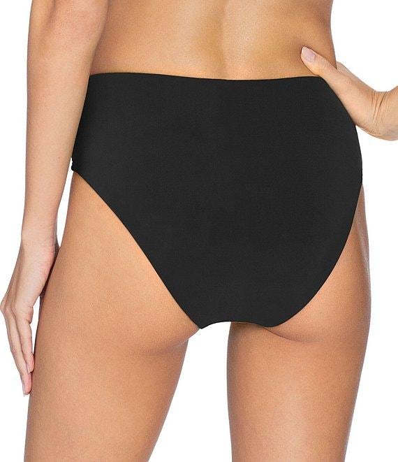 ROBIN PICCONE Ava Solid High Waist Swim Bottom Product Image