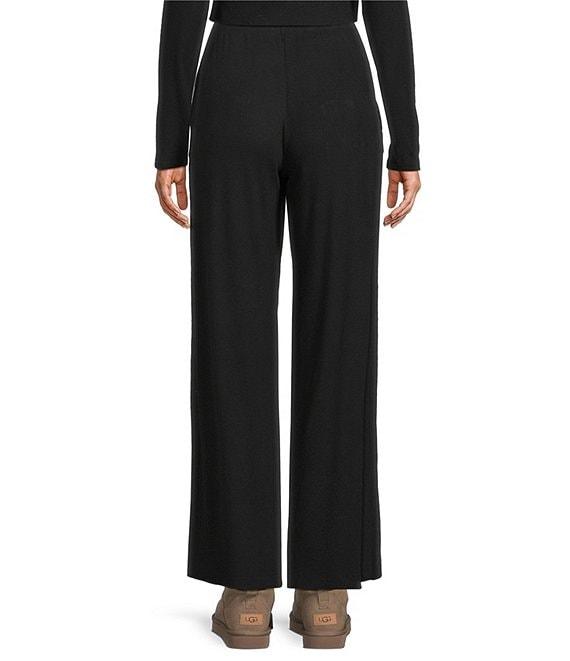 Every Knit Mid Rise Lounge Wide Leg Full Length Pants Product Image