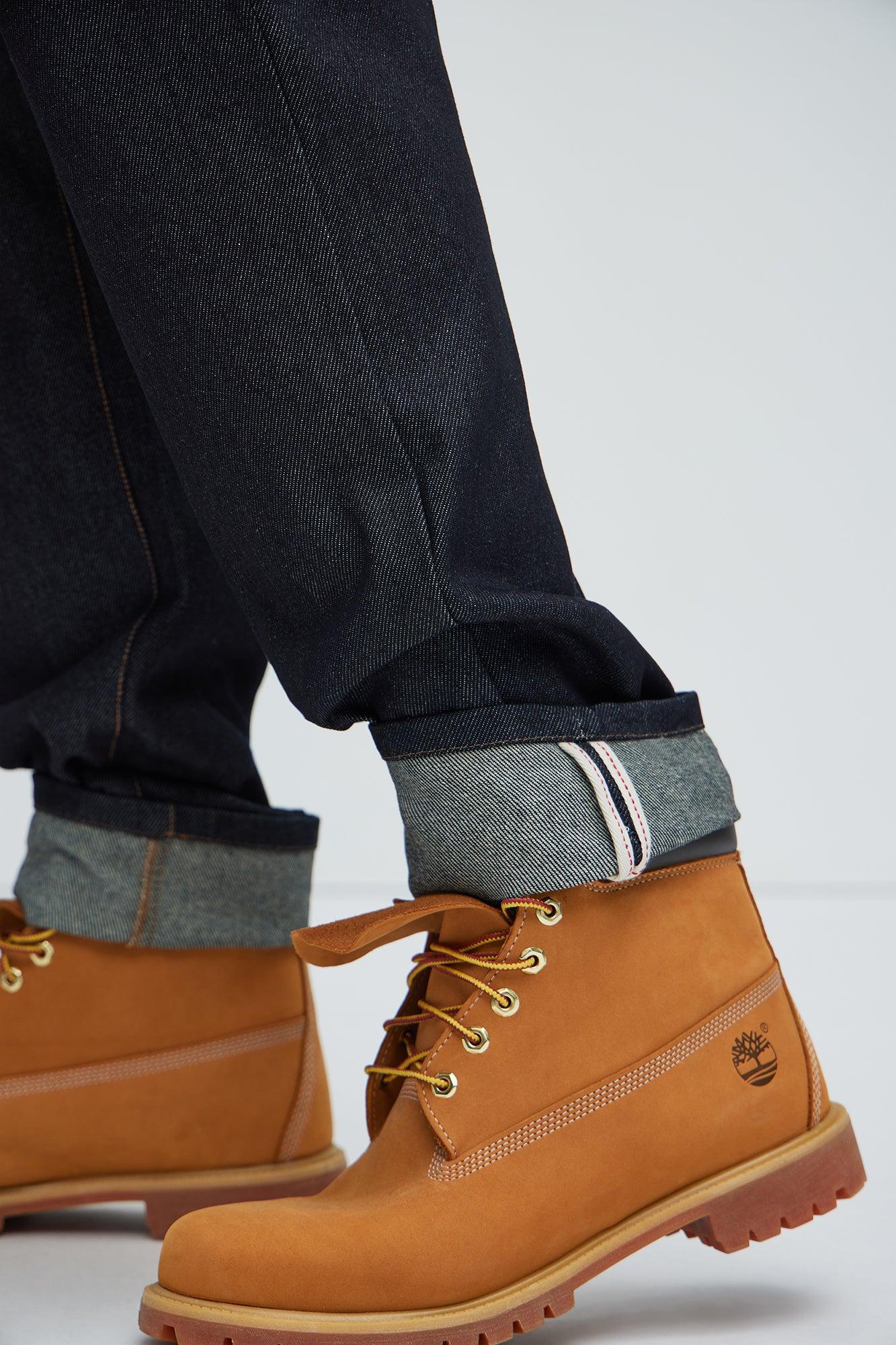 Collin Raw Denim Slim Jeans  - Indigo Product Image