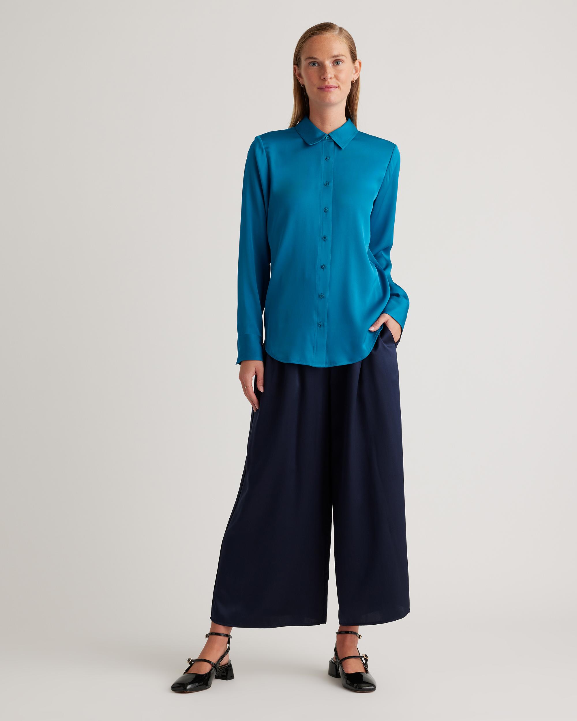 Quince | Women's Washable Stretch Silk Blouse Product Image