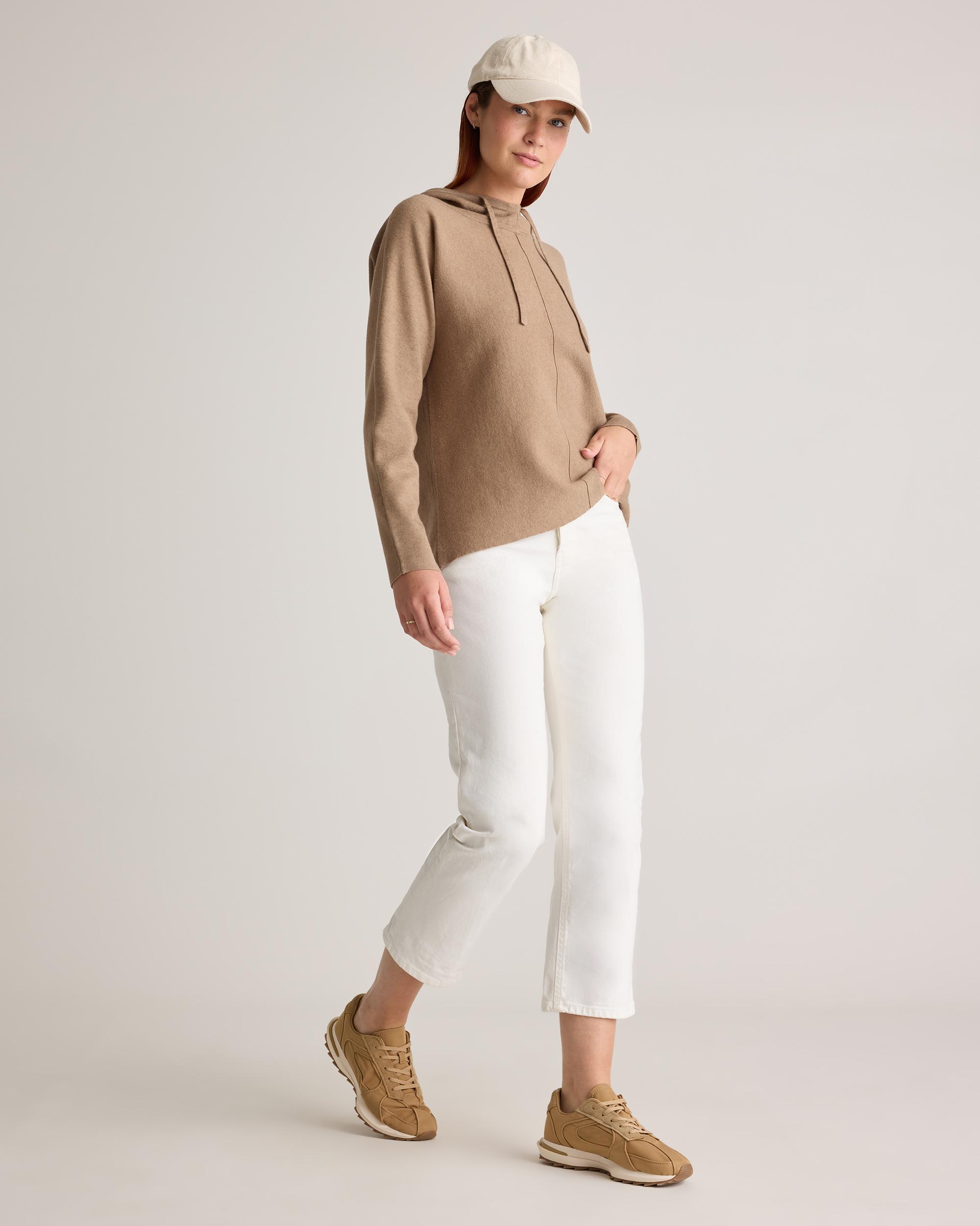 Quince | Women's Eco-Knit Milano Stitch Pullover Hoodie Size XS, Viscose Product Image