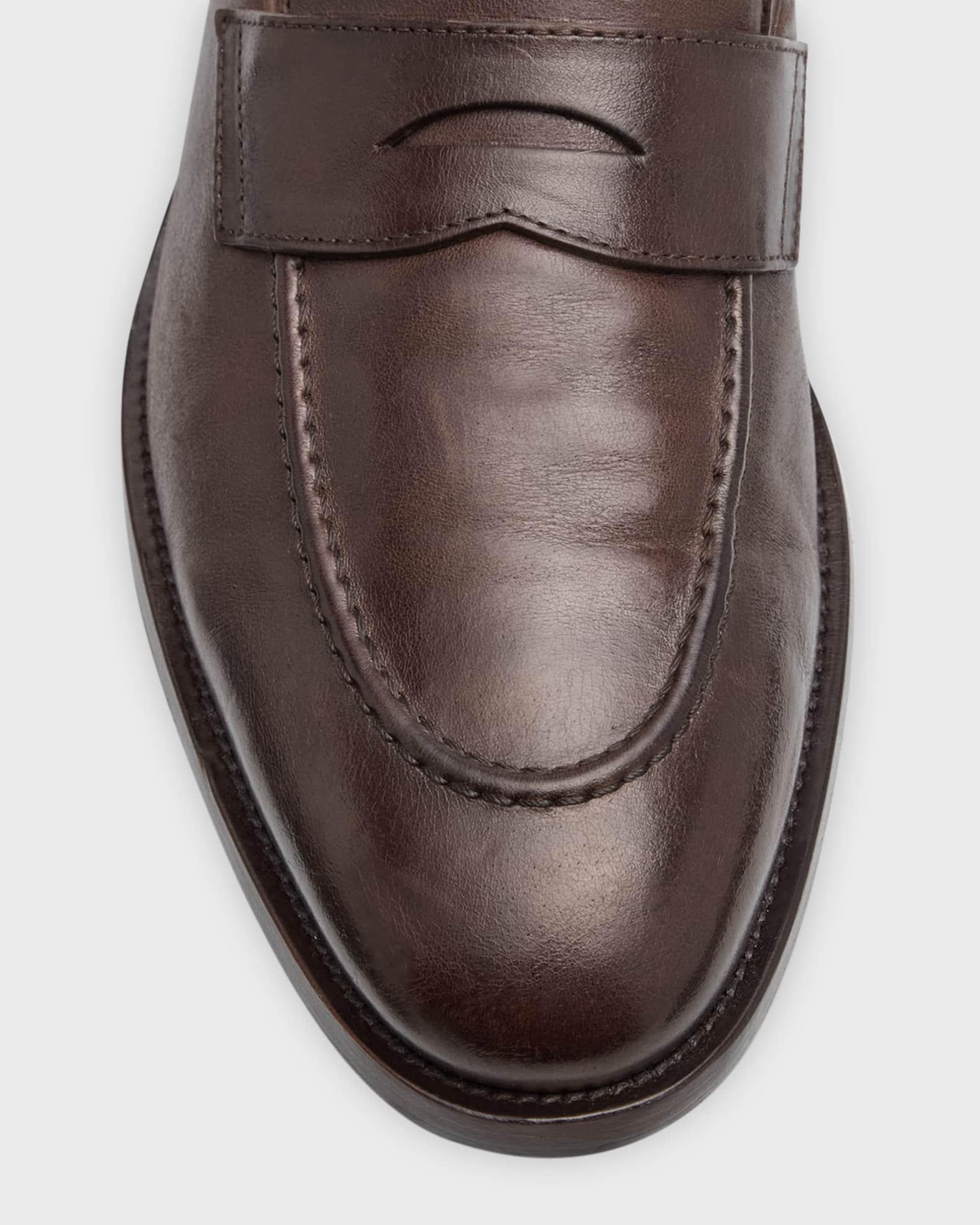 Men's Leather Penny Loafers Product Image