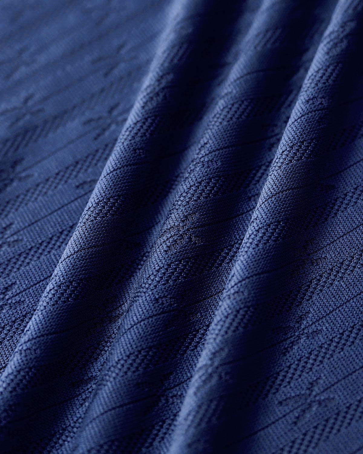 Blue Boat Neck Ribbed Knit Tank Top Product Image