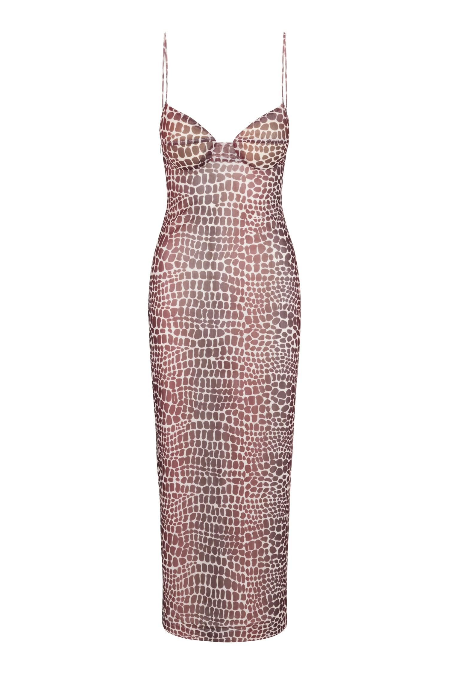 FLORENCE DRESS - LIZARD Product Image