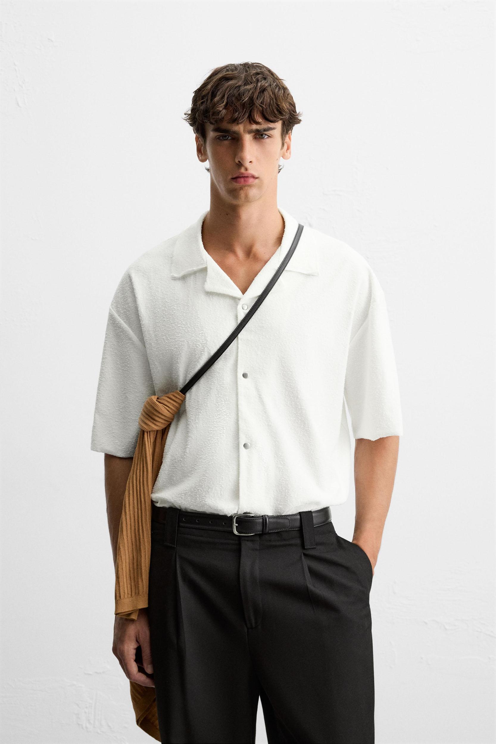 RELAXED FIT TEXTURED SHIRT Product Image