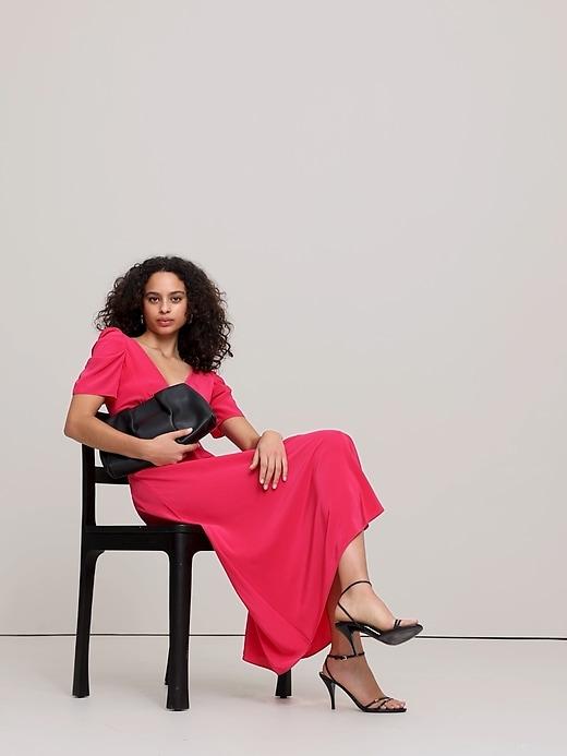 Matte Silk Maxi Dress Product Image