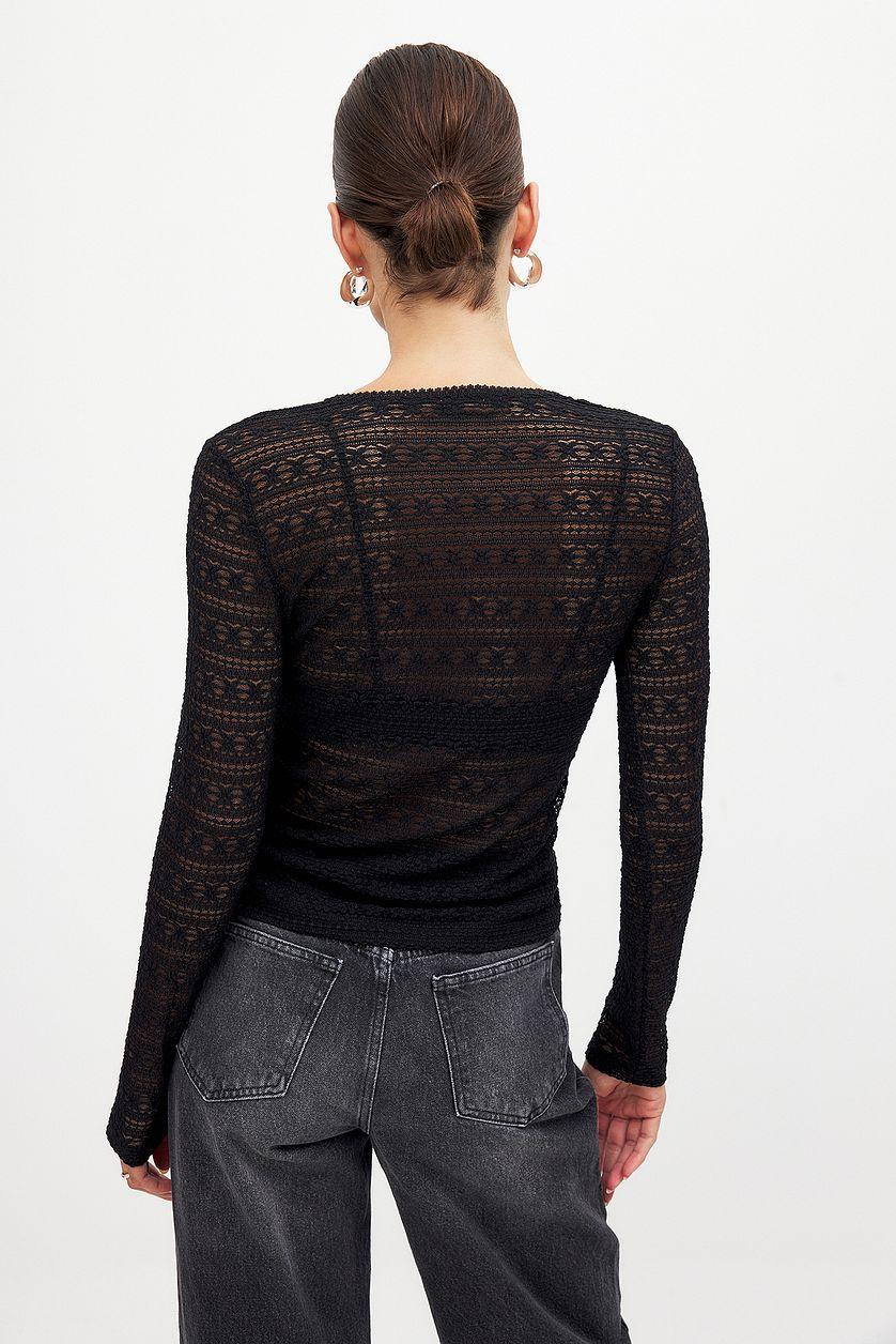 Long Sleeve Lace Top Product Image