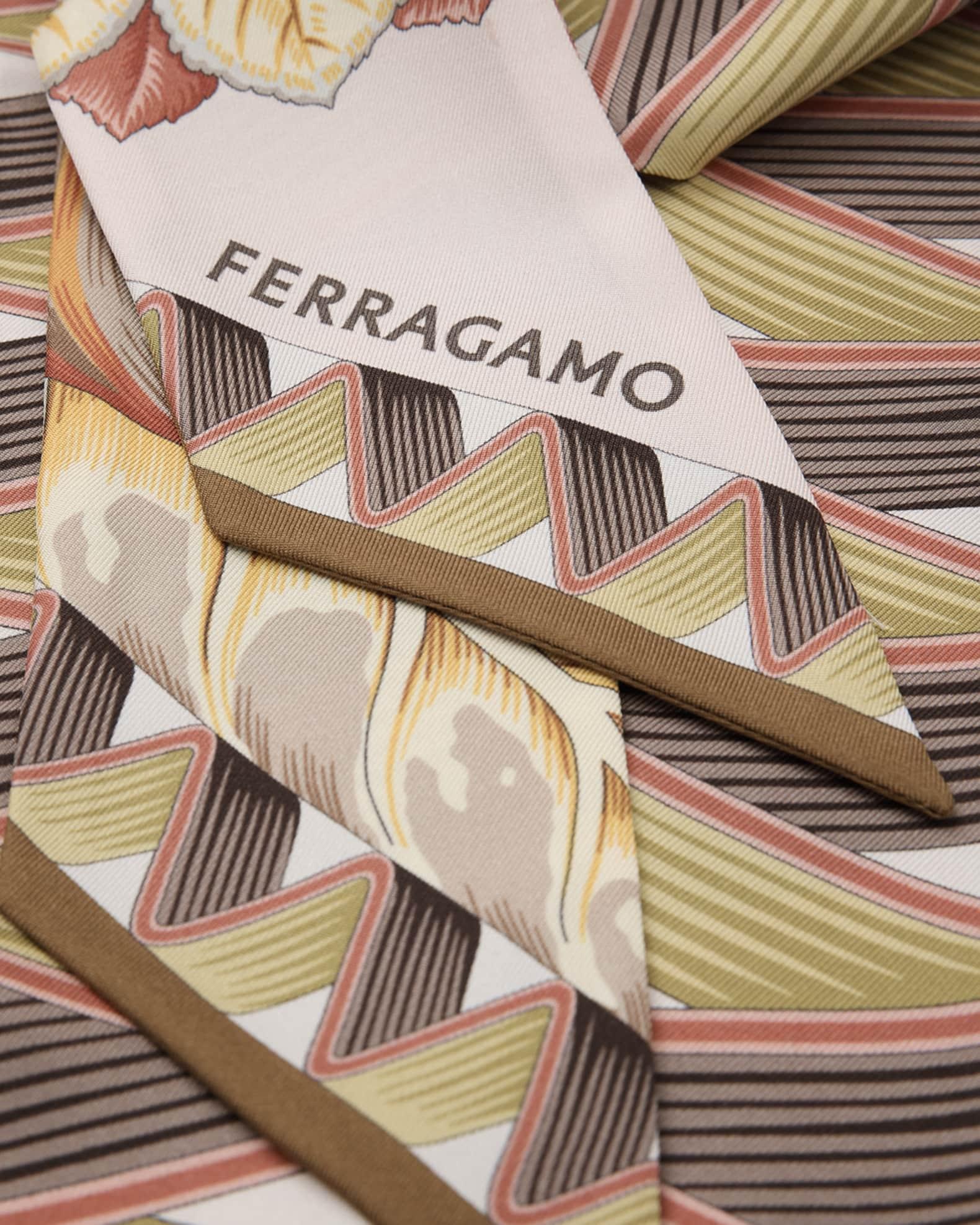 Floral-Print Silk Scarf Product Image