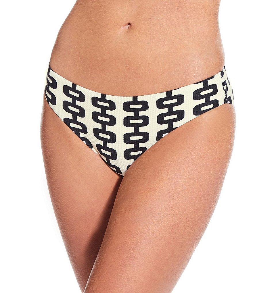 Gianni Bini Retro Fille Textured Pique Retro Hipster Swim Bottom Product Image