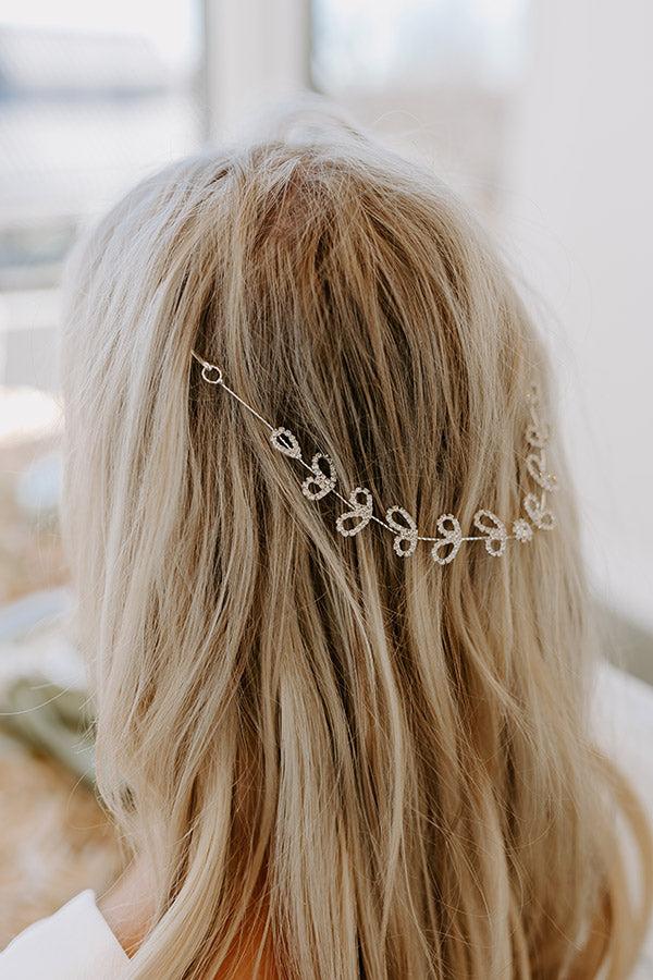 Heart's Desire Rhinestone Hair Piece Product Image