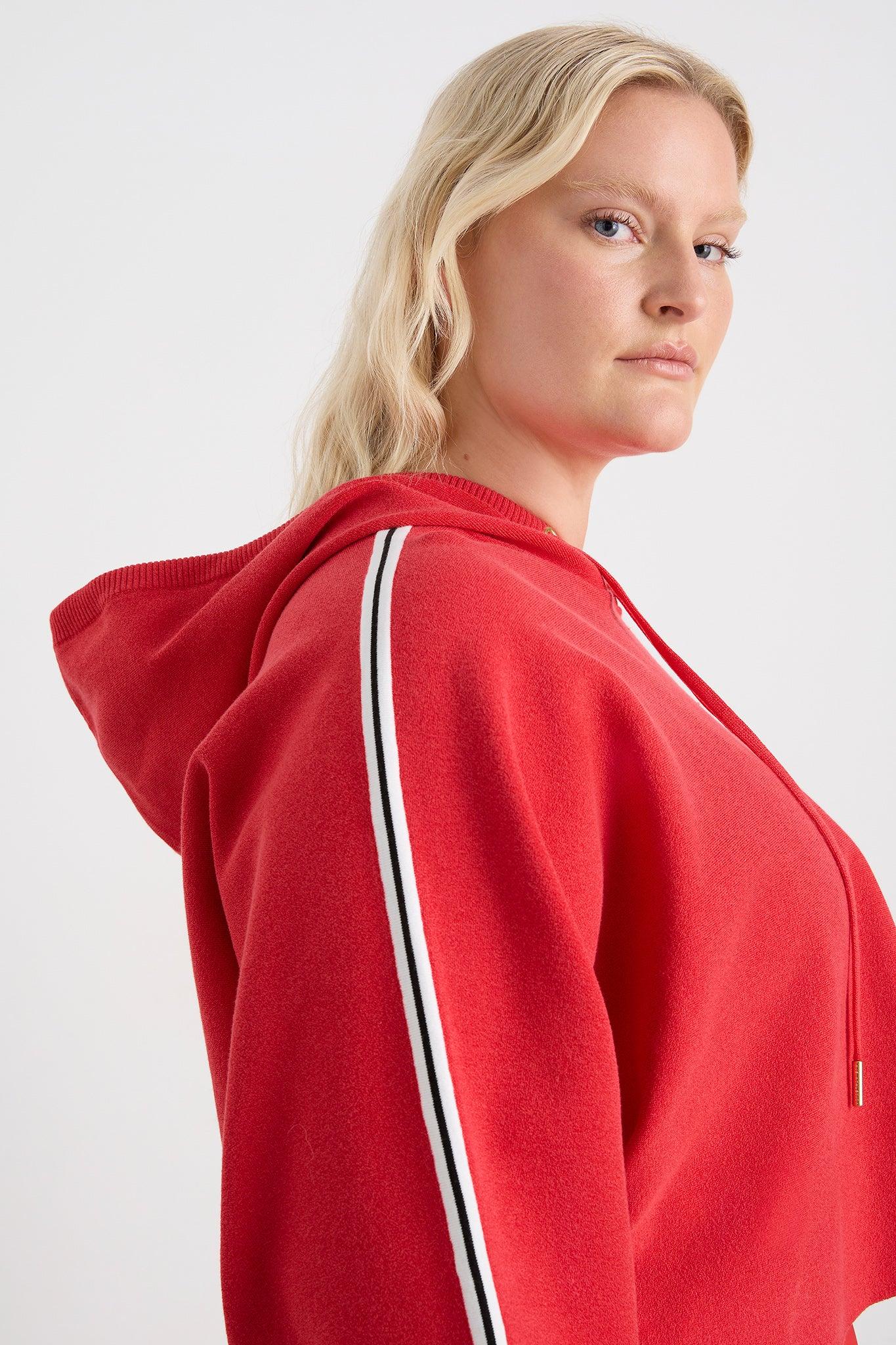 Crop Knit Hoodie 405 Product Image