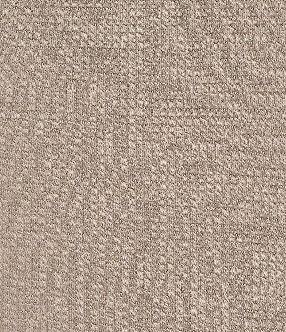 Eileen Fisher Plus Size Organic Cotton Blend Coordinating Waffle Doubleknit High Funnel Neck Long Sleeve Box Top Product Image