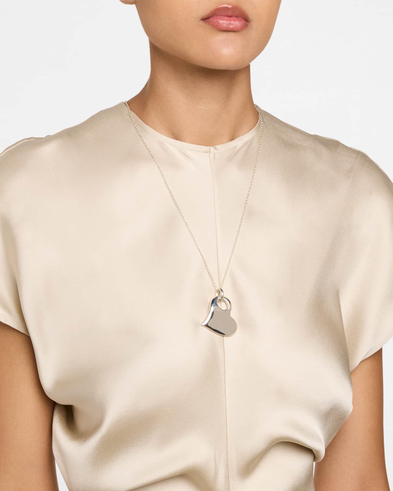 925 Classico Large Heart Pendant Necklace Product Image