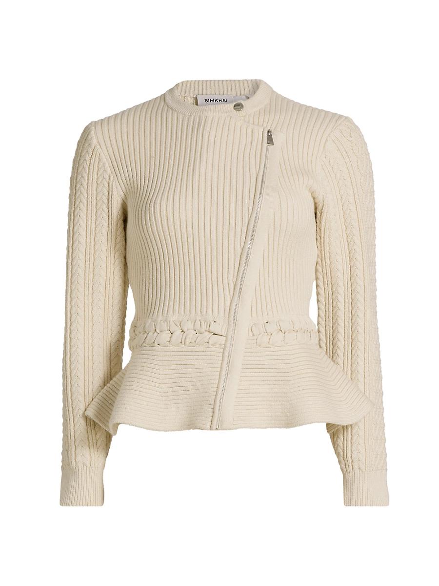 Womens Andi Knit Peplum Jacket Product Image