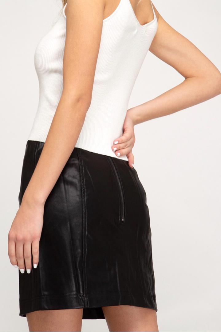 Faux leather skirt Product Image
