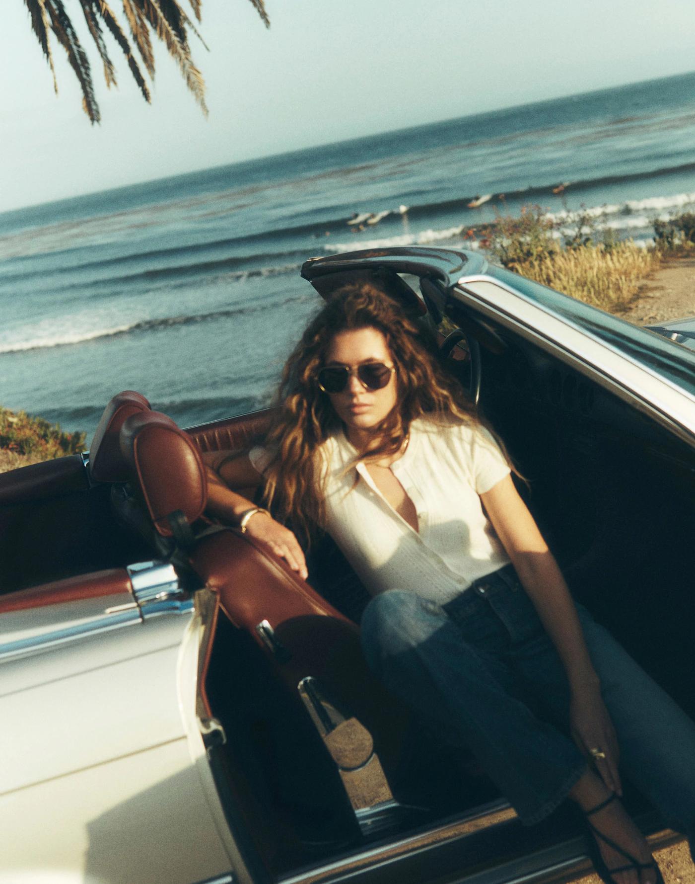 Wire Frame Aviator Sunglasses Product Image