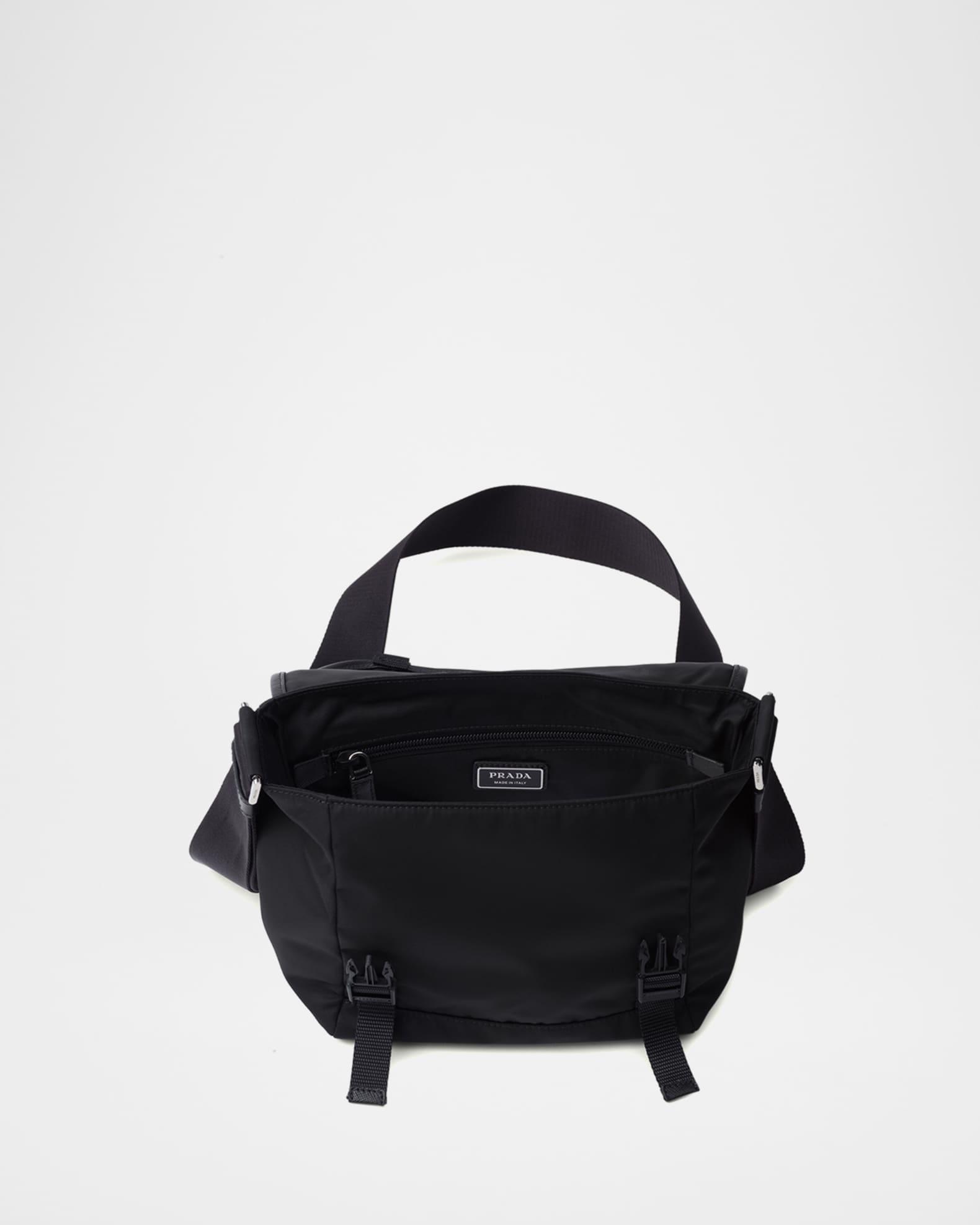Men's Re-Nylon and Leather Shoulder Bag Product Image