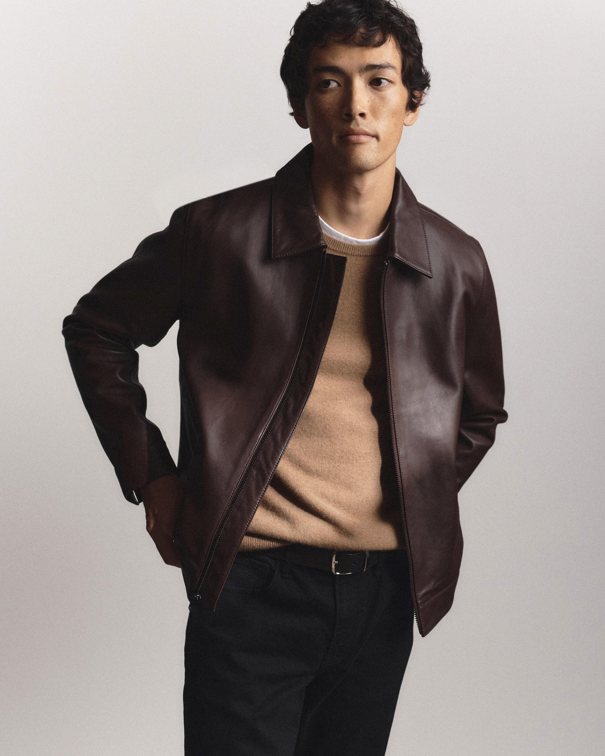 Quince | Men's Harrington Jacket Leather Product Image